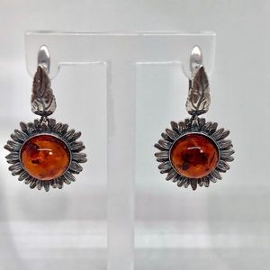 Amber earrings (AA21)